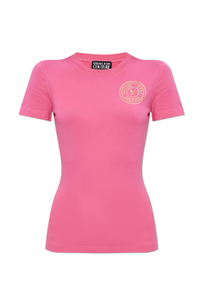 Balenciaga Pink Cotton Logo T-Shirt L Balenciaga | TLC